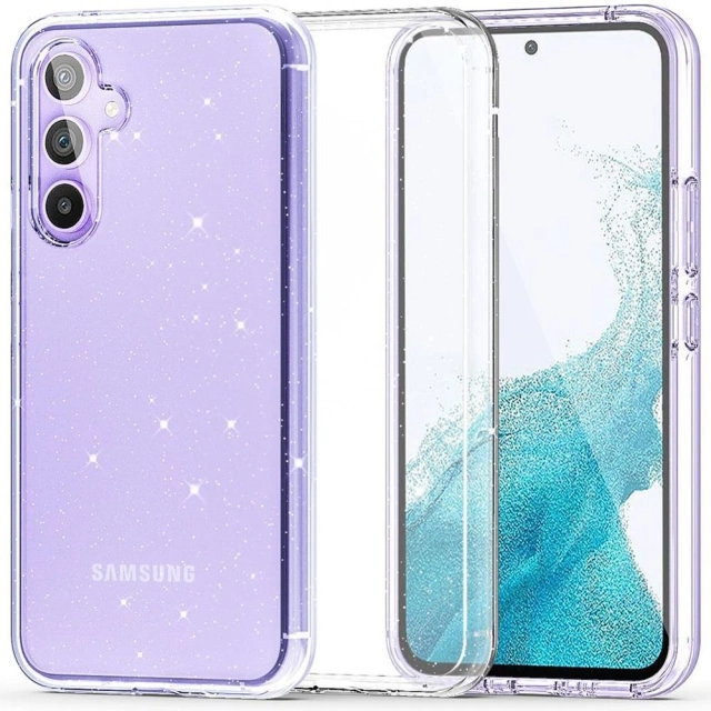 Hülle Flexair Hybrid für Samsung Galaxy S23 FE Glitter