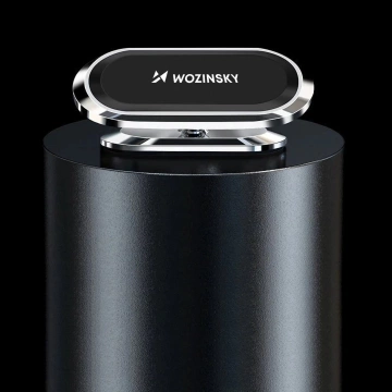 Wozinsky Selbstklebende magnetische 360-Grad-Armaturenbretthalterung Silber (WMH-06)