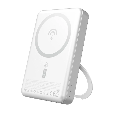 Powerbank Dudao K28 10000mAh 22.5W MagSafe Podstawka Srebrny