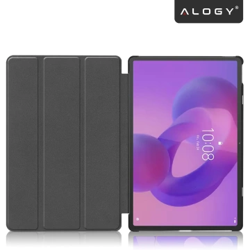 Etui do Lenovo IdeaTab Pro / Pro MT 12.7" TB-373, Ochronne z Klapką i Miejscem na Rysik, Składana Okładka Bumper, Alogy BookGuard™ – Szare + SZKŁO HARTOWANE