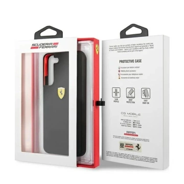 Etui Ferrari FESSIHCS22MBK do Galaxy S22+ S906 hardcase On Track Silicone czarny/black 
