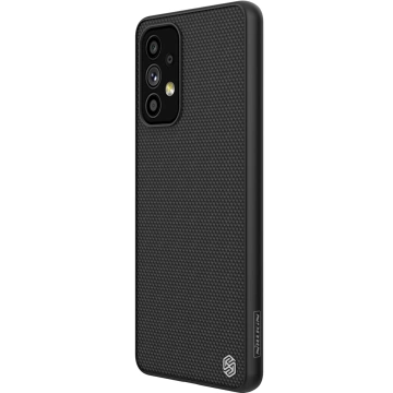 Nillkin Textured Case eine strapazierfähige, verstärkte Hülle mit Gelrahmen und Nylon auf der Rückseite des Samsung Galaxy A73 schwarz