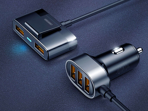 Ładowarka samochodowa JOYROOM rozdzielacz 5x USB 1.5m 6.2A