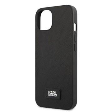 Etui ochronne na telefon Karl Lagerfeld KLHCP13MSFMP2K do Apple iPhone 13 6,1" hardcase czarny/black Saffiano Plaque