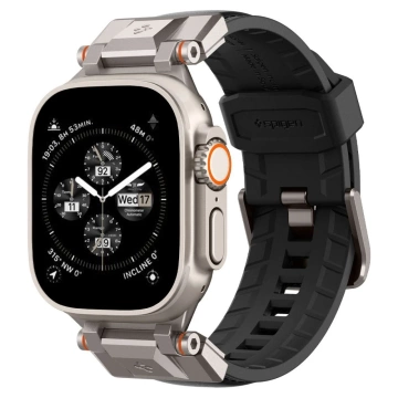 Pasek Spigen Durapro Armor Pu do Apple Watch 4 / 5 / 6 / 7 / 8 / 9 / Se / Ultra 1 / 2 (42 / 44 / 45 / 49 Mm) Black
