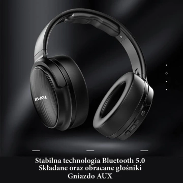 AWEI słuchawki nauszne Bluetooth A780BL czarny