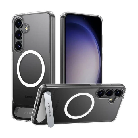 Etui do Samsung Galaxy S25 Przezroczyste Torras Pstand Series