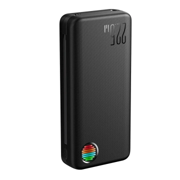 Joyroom JR-L015 20000 mAh 22,5 W Powerbank mit USB-C Lightning-Kabeln – Schwarz