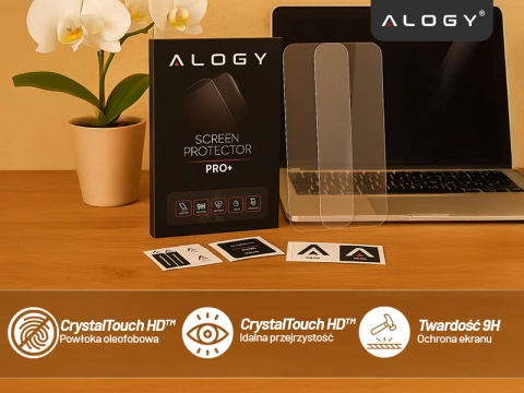 Gehärtetes Glas für Apple iPhone 16 Displayschutzfolie 9H Alogy Heavy Pro™️