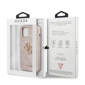 Guess GUHCP12L4GMGPI iPhone 12 Pro Max 6,7" różowy/pink Hardcase 4G Big Metal Logo