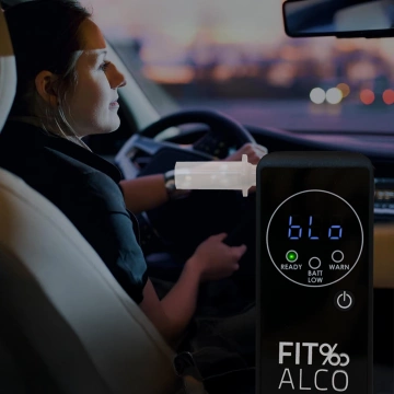 FITalco Galaxy Plus Alkoholtester mit elektrochemischem Platinsensor, elektrochemisch schwarz
