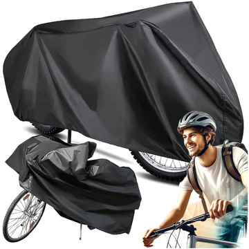 Pokrowiec na rower/skuter/motor plandeka futerał rowerowy ochronny wodoodporny zima/lato z etui Alogy Czarny XL