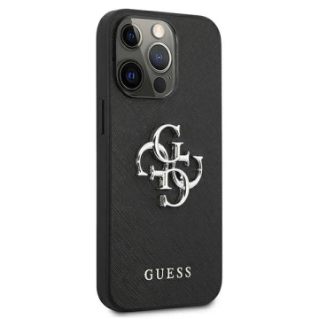 Etui Guess GUHCP13LSA4GSBK für iPhone 13 Pro/13 6,1" Hardcase Saffiano 4G Metal Logo