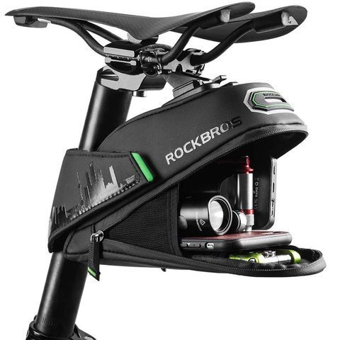 Wasserdichter Fahrradsattelbezug für RockBros C27-1 Werkzeuge Schwarz