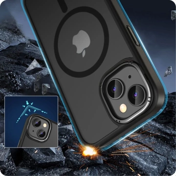 Etui Magmat „2“ Magsafe für Apple iPhone 15 Mattschwarz