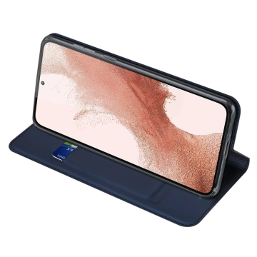 Dux Ducis Skin Pro Schutzhülle für Samsung Galaxy S23 Flip Card Wallet Stand Blau