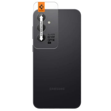 Spigen Optik.tr „Ez Fit“ Kameraschutz 2er-Pack für Samsung Galaxy S23 FE Schwarz