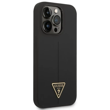 Etui Guess GUHCP14XSLTGK iPhone 14 Pro Max 6,7" czarny/black hardcase Silicone Triangle