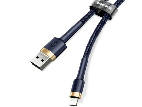 2m Baseus Keviar USB Lightning Kabel für iPhone iPad iPod 1.5A Marineblau