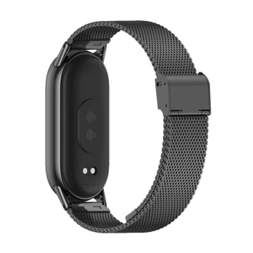 Pasek bransoleta stalowa Milaneseband do Xiaomi Smart Band 8/ 8 NFC Black