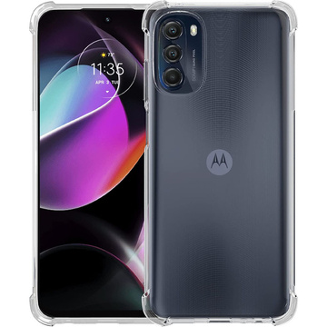 Etui pancerne ShockProof Alogy do Motorola Moto G 5G 2022 Przezroczyste + Szkło