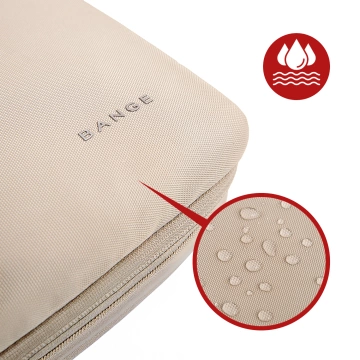 Bange wasserdichte Laptoptasche für Laptops bis 15,6 Zoll – geräumig und komfortabel, robust und atmungsaktiv, ideal für Stadt und Reisen, Büro und Flug, Unisex – Beige