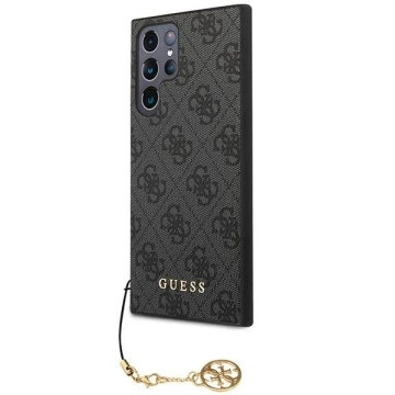 Etui Guess GUHCS23LGF4GGR für Samsung Galaxy S23 Ultra S918 szary/grey Hardcase 4G Charms Collection