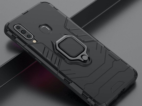 Alogy Stand Ring Armor Hülle für Samsung Galaxy A60 / M40 schwarz