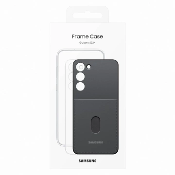 Samsung Frame Cover für Samsung Galaxy S23 Plus Hülle mit austauschbaren Rückseiten schwarz