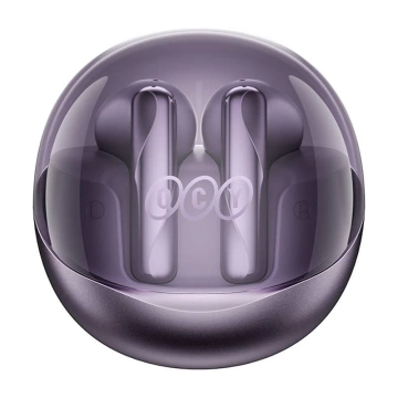 TWS QCY AilyBuds Clear T32-Ohrhörer (lila)