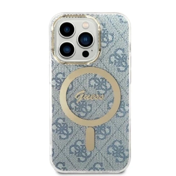 Zestaw Guess GUBPP14XHMEACSK Case+ Charger iPhone 14 Pro Max 6,7" czarny/black hard case MagSafe Marble 