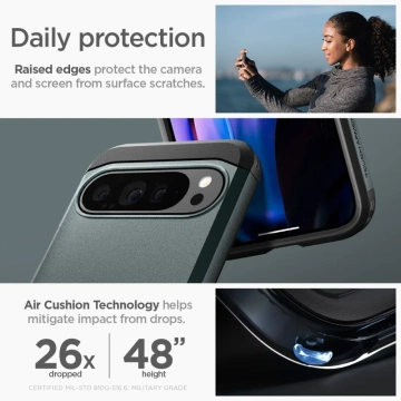 Etui Spigen Tough Armor do Google Pixel 9 Pro XL Abyss Green