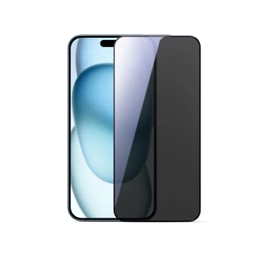 Szkło Joyroom iPhone 16 Pro Max Prywatyzujące Dustproof Czarna Ramka