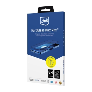 Matowe Szkło Hartowane do Apple iPhone 16 Plus - 3mk HardGlass Matt Max