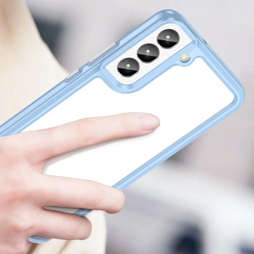 Etui ochronne na telefon Outer Space Case do Samsung Galaxy S23+ Plus pokrowiec z elastyczną ramką niebieskie