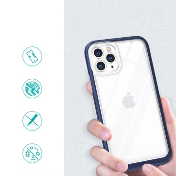 Clear 3in1 etui do iPhone 11 Pro żelowy pokrowiec z ramką niebieski
