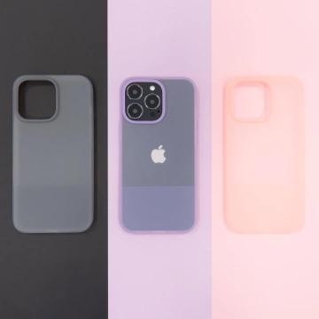 Kingxbar Plain Series etui pokrowiec do iPhone 13 silikonowa obudowa szary