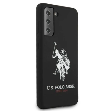 Etui na telefon US Polo Silicone Logo do Samsung Galaxy S21 Plus czarny/black