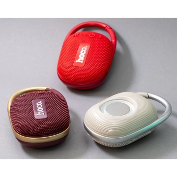 Głośnik Bluetooth HOCO HC17 Przenośny z Karabińczykiem Czerwony 5W