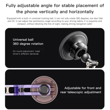 Uchwyt Samochodowy Magnetyczny Forcell IronSecure MagSafe Metalowy