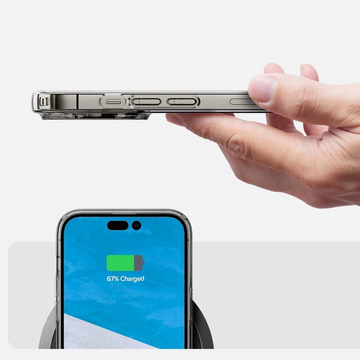 Etui obudowa case Spigen Liquid Crystal do Apple iPhone 14 Pro Crystal Clear + Szkło