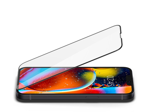 Spigen Glas.tR Slim FC gehärtetes Glas für die Hülle für Apple iPhone 13 Mini Black
