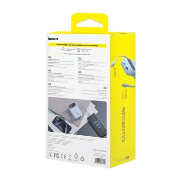 Powerbank Baseus QPow 2 10000mAh 30W 2xUSB-C Niebieski