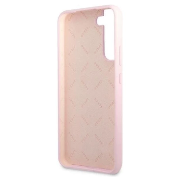 Guess GUHCS22MLSLMGLA S22+ S906 lawenda/lavender hardcase Silicone Script Metal Logo