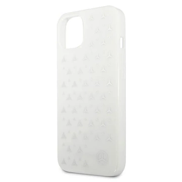 Etui Mercedes MEHCP13SESPWH für iPhone 13 mini 5,4" Hardcase Silbernes Sternenmuster