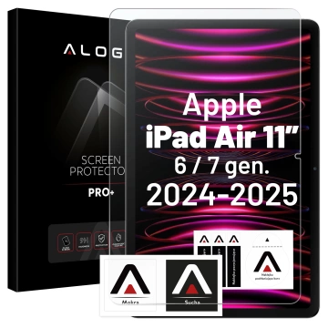 Gehärtetes Glas für Apple iPad Air 6 - 11" 2024 Alogy Displayschutzfolie Pro 9H