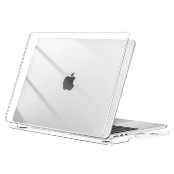 Etui Ochronne do Apple MacBook Air 13 13.6" M2 (2022) / M3 (2024) / M4 (2025), Smukłe i Przezroczyste, Alogy HardCase™ – Transparentne