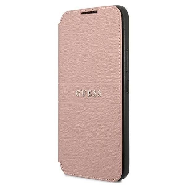 Guess GUBKS22MPSASBPI S22+ S906 różowy/pink book Saffiano Stripes