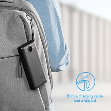 Powerbank Externer Akku (POWER BANK) VEGER C20 – 20.000 mAh (Micro Typ C Lightning 8-polig) schwarz W2047