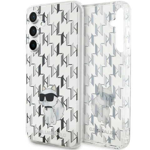 Original KARL LAGERFELD Hardcase KLHCS23FEHNCMKLT Hülle für Samsung Galaxy S23 FE (Monogramm / Transparent)